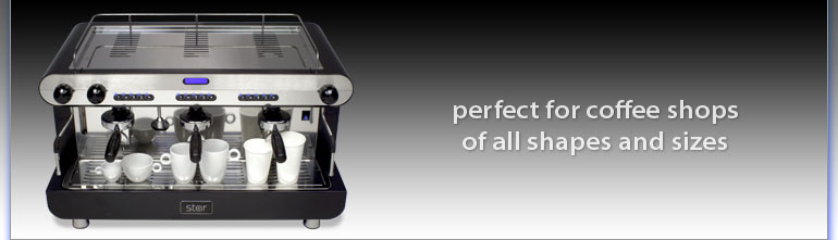 Coffee Shop: Espresso machine for all shapes and sizes