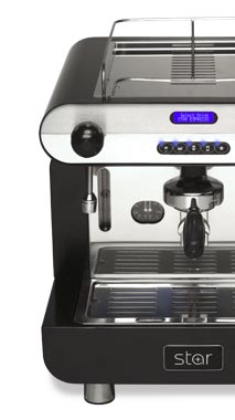 1 group black Star espresso machine
